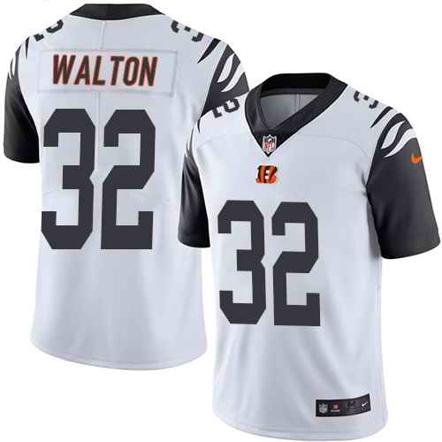 Nike Men & Women & Youth Bengals 32 Mark Walton White Color Rush Limited Jersey,We sell and wholesale Nike Men & Women & Youth Bengals 32 Mark Walton White Color Rush Limited Jersey on line form chian!